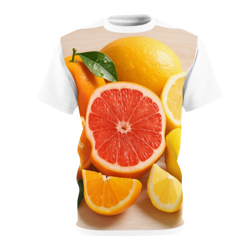Citrus Burst Delight - Unisex Cut & Sew Tee (AOP)