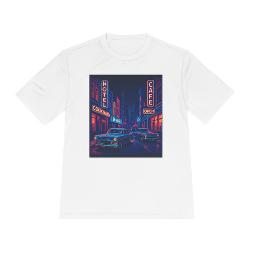 Neon Night Drive - Unisex Moisture Wicking Tee