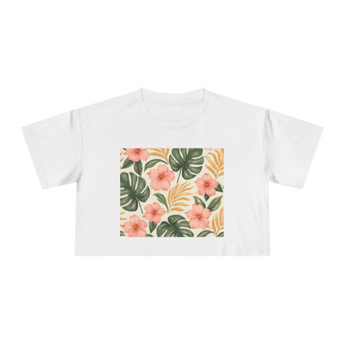 Botanical Bliss Escape - Women's Crop Tee