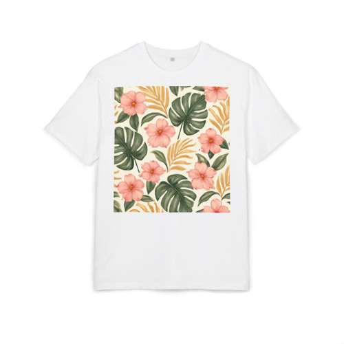 Botanical Bliss Escape - Unisex Heavy Oversize Tee