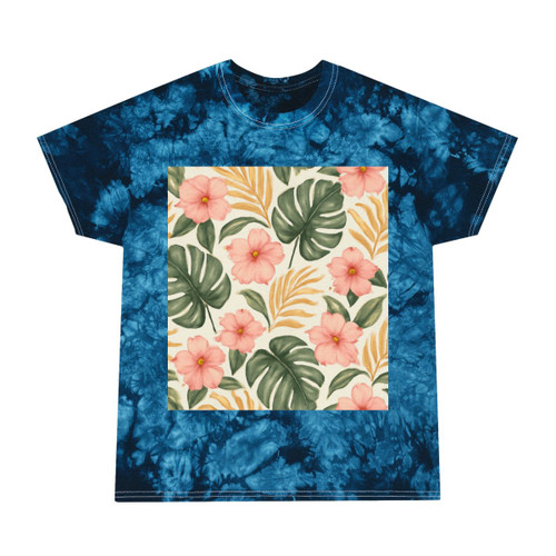 Botanical Bliss Escape - Tie-Dye Tee, Crystal