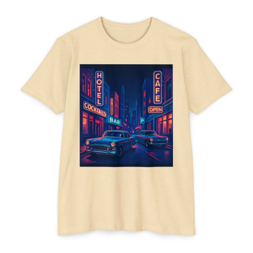 Neon Night Drive - Unisex CVC Jersey T-shirt