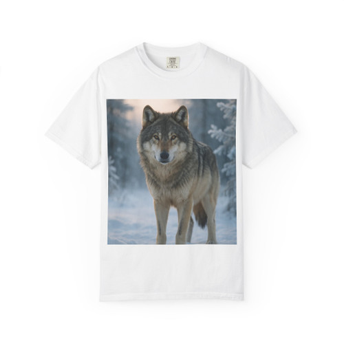 Lone Wolf Vigil - Unisex Garment-Dyed T-shirt