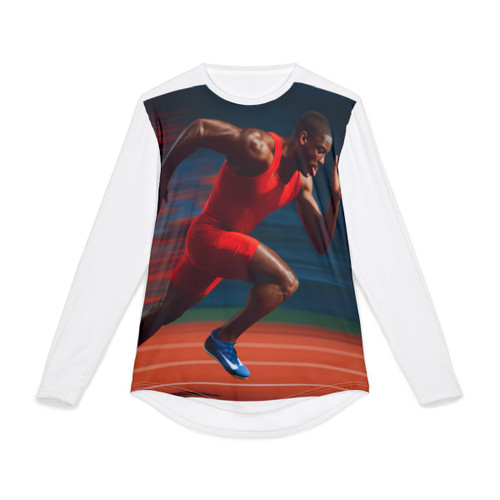 Victory Run Sprint - Men's UV Protection Long Sleeve Shirt (AOP)