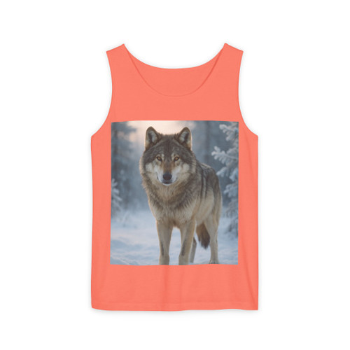 Lone Wolf Vigil - Unisex Garment-Dyed Tank Top