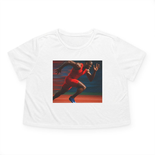 Victory Run Sprint - Women's Flowy Cropped Tee