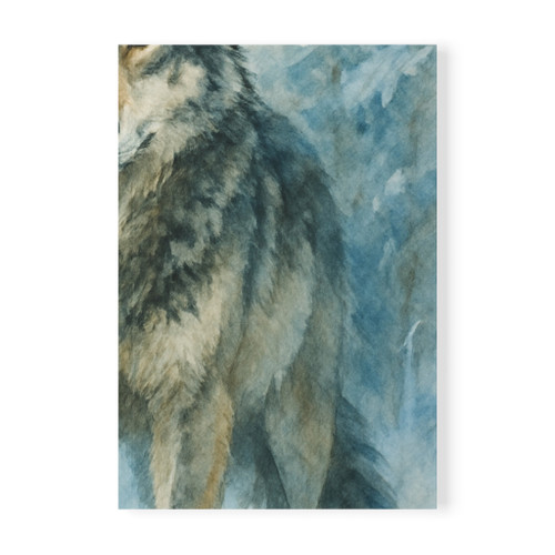 Lone Wolf Vigil - Softcover Notebook, A5