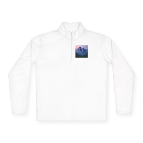 Misty Mountain Morning - Unisex Quarter-Zip Pullover