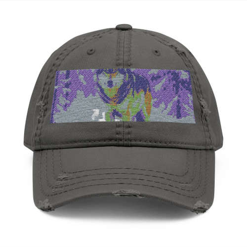 Lone Wolf Vigil - Distressed Dad Hat (Embroidery)