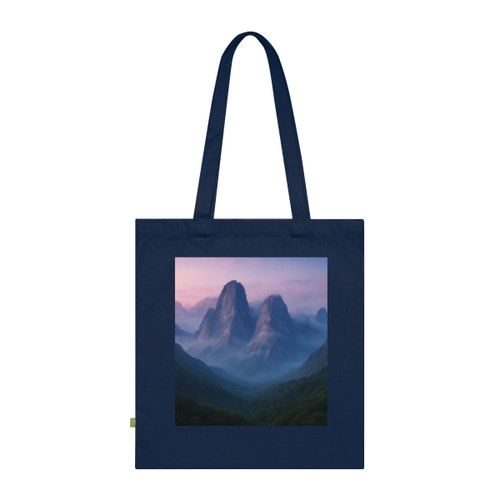 Misty Mountain Morning - Organic Cotton Tote Bag