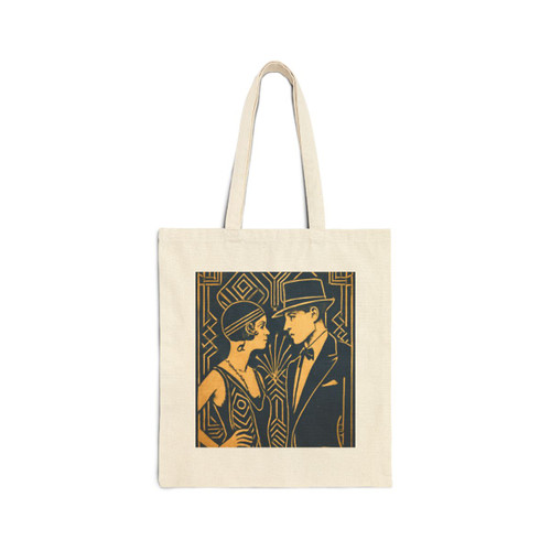 Gatsby Glamour Nights - Cotton Canvas Tote Bag