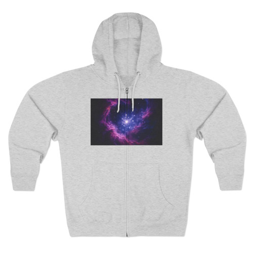 Celestial Harmony Voyage - Unisex Zip Hoodie