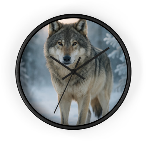 Lone Wolf Vigil - Wall Clock