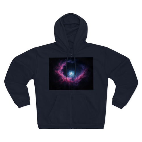 Celestial Harmony Voyage - Unisex Hooded Zip Sweatshirt