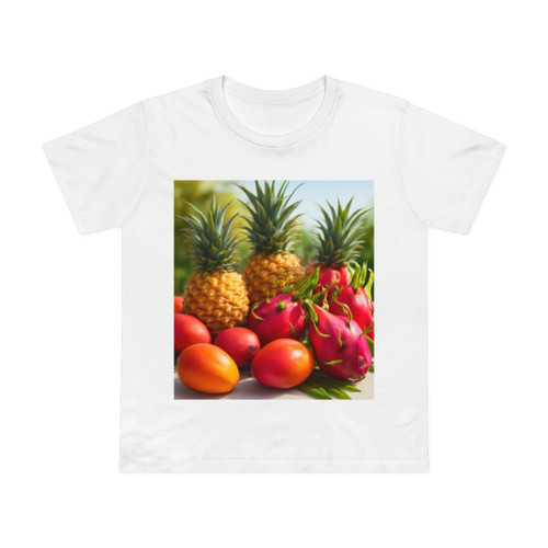 Tropical Fruit Fiesta - Women’s Maple Tee 
