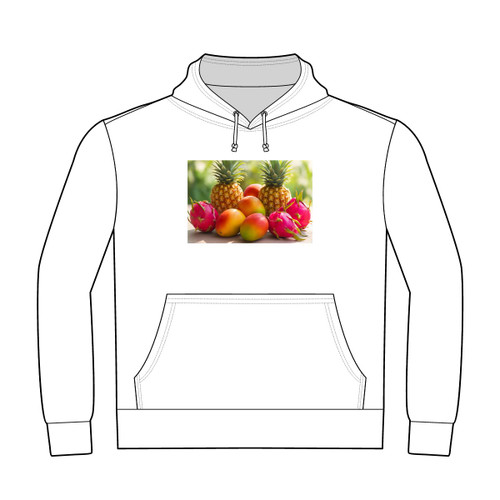 Tropical Fruit Fiesta - Unisex Heavyweight Pullover Hoodie