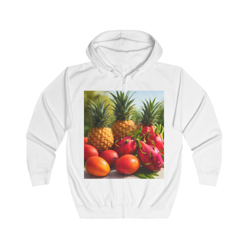 Tropical Fruit Fiesta - Unisex Full Zip Hoodie