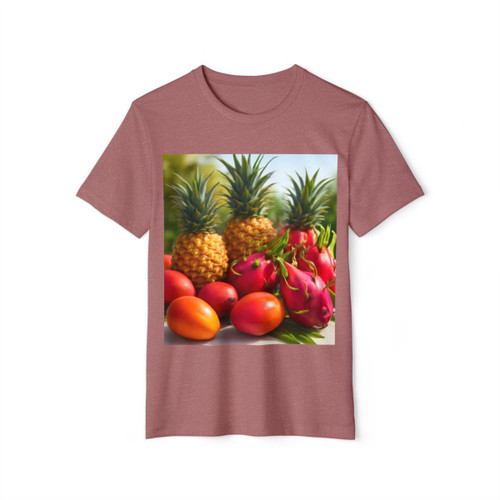 Tropical Fruit Fiesta - Unisex Recycled Organic T-Shirt