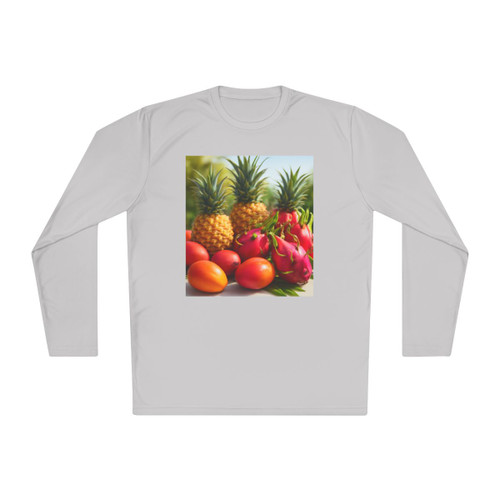 Tropical Fruit Fiesta - Unisex Lightweight Long Sleeve Tee