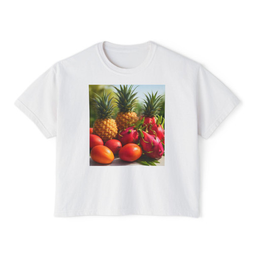 Tropical Fruit Fiesta - Women's Boxy Tee