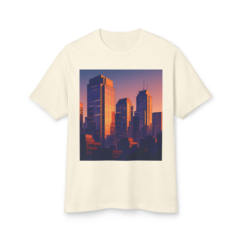 Urban Skyline - Unisex Garment-Dyed Heavyweight Cotton Tee