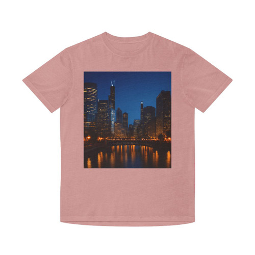 Chicago River Reflections - Unisex Faded Shirt