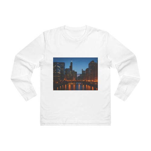 Chicago River Reflections - Men’s Base Longsleeve Tee 