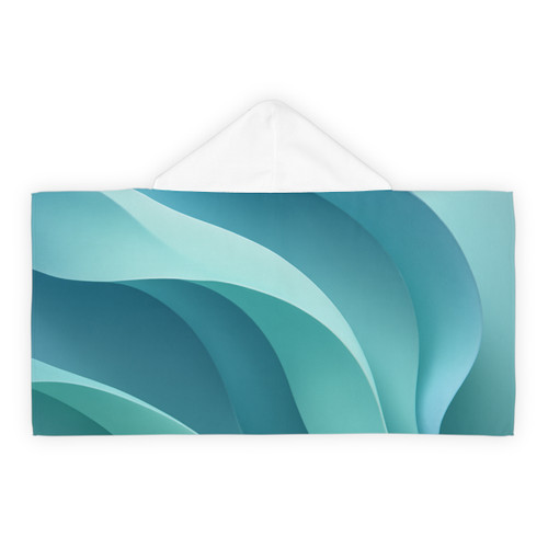Ethereal Wave Flow - Youth Hooded Towel