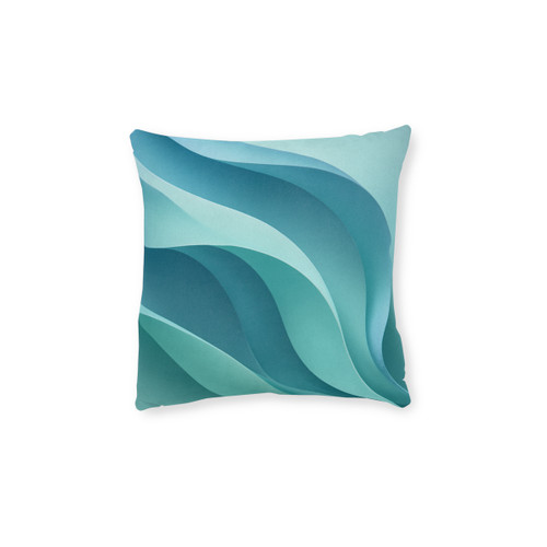 Ethereal Wave Flow - Square Pillow
