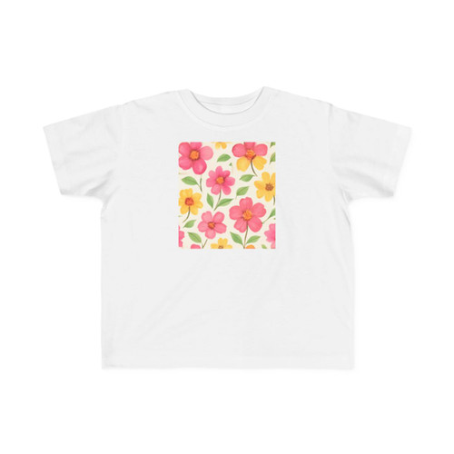 Whimsical Garden Blooms - Toddler's Fine Jersey Tee