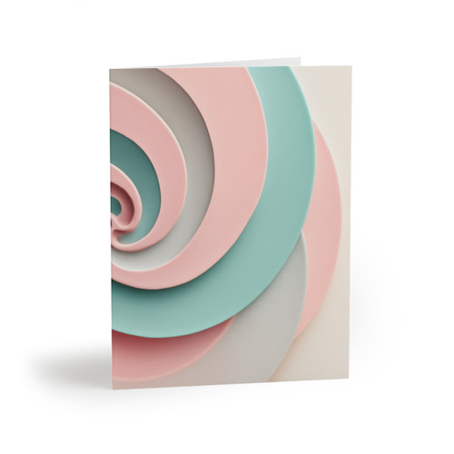 Celestial Spiral Harmony - Greeting cards (8, 16, and 24 pcs)