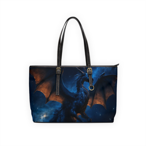 Celestial Flame Wyrm - PU Leather Shoulder Bag