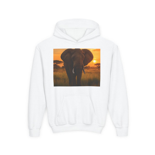 Gentle Giant Elephant - Youth Heavy Blend Hooded Sweatshirt