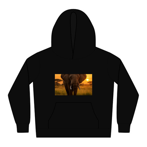 Gentle Giant Elephant - Kids Relax Hoodie