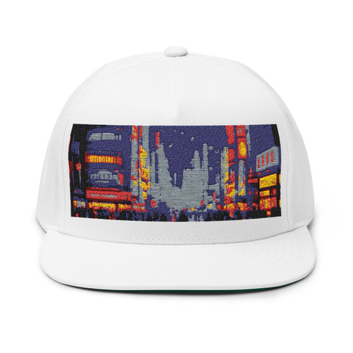 Tokyo Neon Nights - Flat Bill Cap (Embroidery)