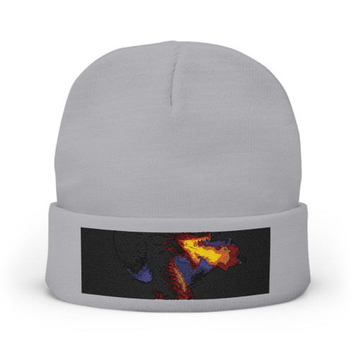 Celestial Flame - Knit Beanie (Embroidery)