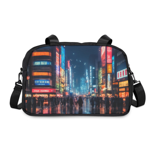 Tokyo Neon Nights - Fitness Handbag Tokyo Neon Nights - Fitness Handbag