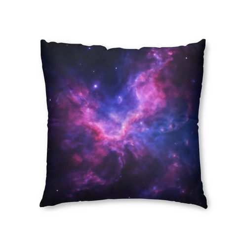 Ethereal Nebula Whispers - Tufted Floor Pillow, Square