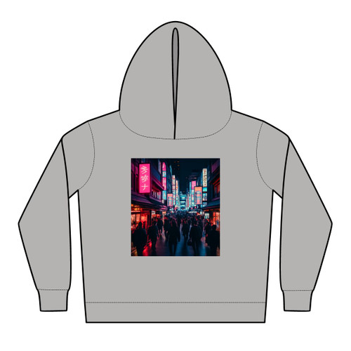 Tokyo Neon Vibes - Toddler Pullover Fleece Hoodies Tokyo Neon Vibes - Toddler Pullover Fleece Hoodies
