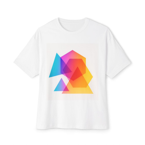 Prismatic Interlace - Unisex Oversized Boxy Tee