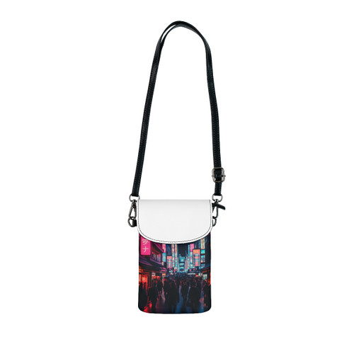 Tokyo Neon Vibes - Small Cell Phone Wallet
