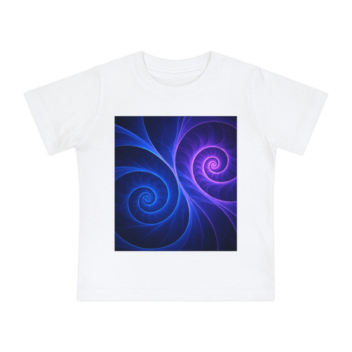 Fractal Wave Fusion - Baby Short Sleeve T-Shirt