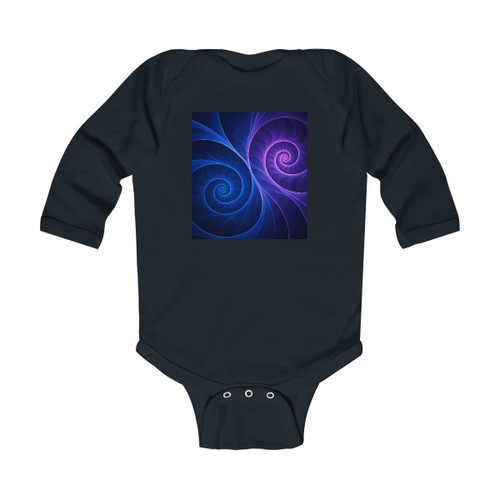 Fractal Wave Fusion - Infant Long Sleeve Bodysuit