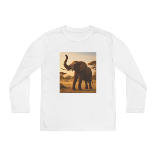Graceful Elephant Dance - Youth Long Sleeve Competitor Tee