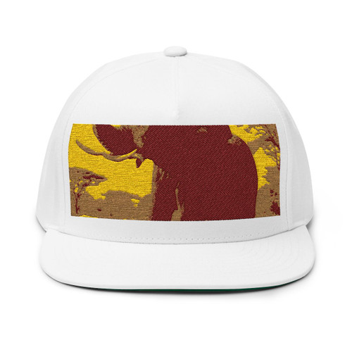 Graceful Elephant Dance - Flat Bill Cap (Embroidery)