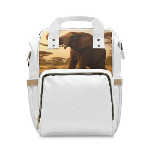 Graceful Elephant Dance - Multifunctional Diaper Backpack