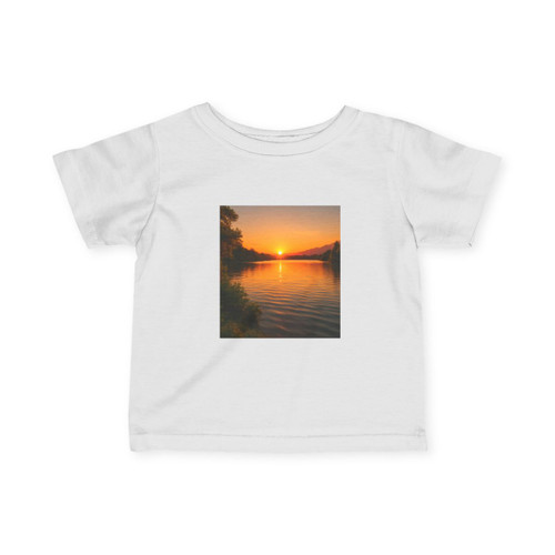Golden Hour Over Lake - Infant Fine Jersey Tee
