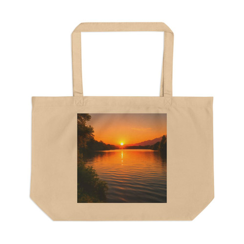 Golden Hour Over Lake - Large Eco Tote