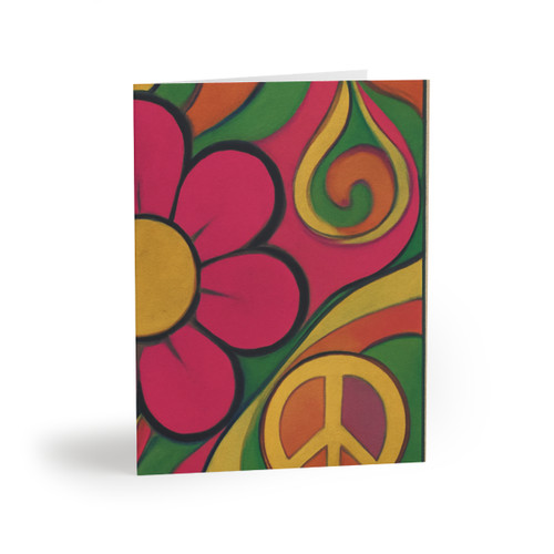 Groovy Flower Power - Greeting cards (8, 16, and 24 pcs)