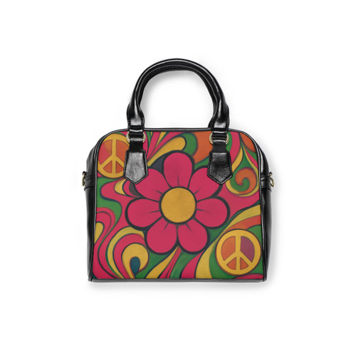 Groovy Flower Power - Shoulder Handbag